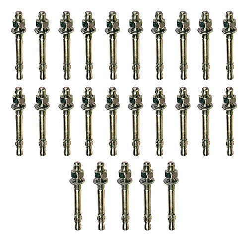 Image of M12 x 120mm Through Bolt Wall Anchor Bolts - 25 Pack