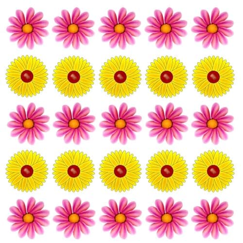 Image of 30PCS Windows Fly Catcher for Indoor, Flower Style Window Fly Stickers Traps, Fruit Fly Trap Insect Flies Wasp Pest Killer(Yellow + Pink, 15 Traps Each Color)