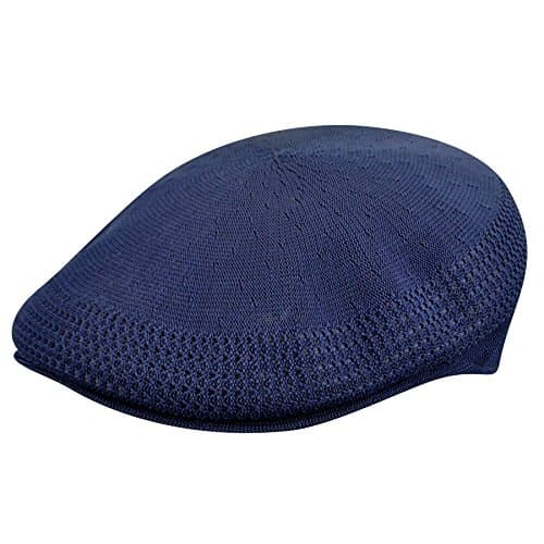 Image of Kangol Tropic Ventair 504 Flat Cap, Blue (Navy), X-Large