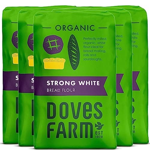 Image of Doves Farm Organic Strong White Bread Flour 1.5 kg (Pack of 5)