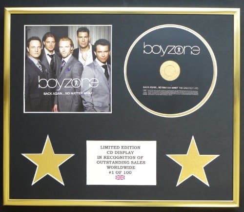 Image of BOYZONE/CD DISPLAY/LIMITED EDITION/COA/BACK AGAIN.NO MATTER WHAT
