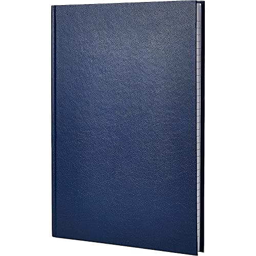 Image of Q-Connect Dark Blue Feint Ruled Casebound Notebook 192 Pages A5