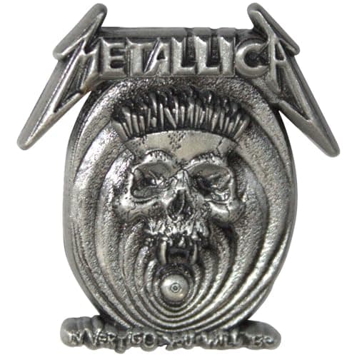 Image of Metallica In Vertigo Band Logo Pin Badge One Size