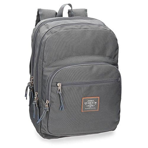 Image of Pepe Jeans Cross Double compartment Backpack Grey 30,5x44x15 cms Polyester 20.13L