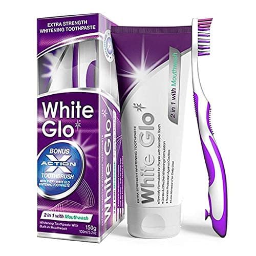 Image of White Glo 2in1 Whitening Toothpaste with Mouthwash-100 ml (Pack of 2)
