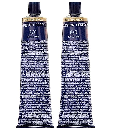 Image of Wella Koleston Perfect ME+ Pure Naturals 8/0 Light Blonde 60 ml Pack of 2