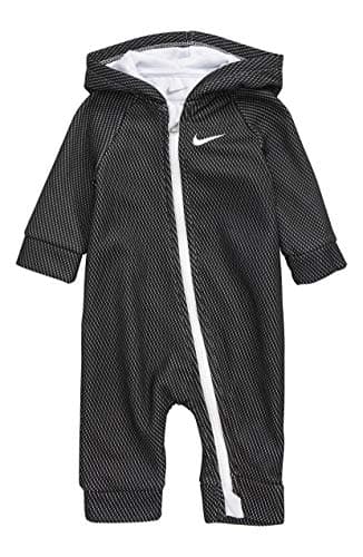 Image of Nike Baby`s Long Sleeve Mesh Hooded Fleece Coverall - - 3 Months