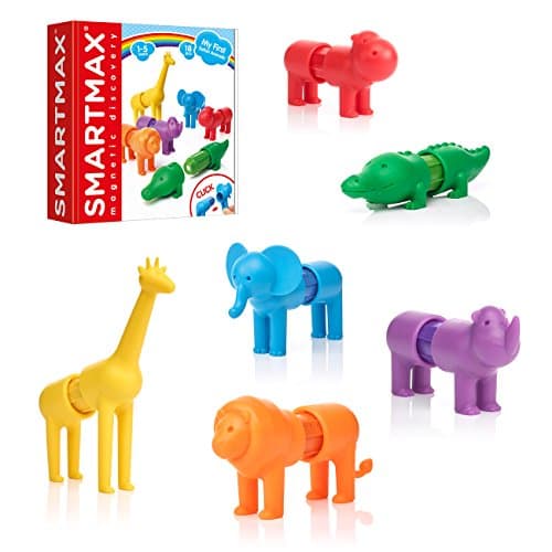 Image of SMARTMAX - My First Safari Animals, Magnetic Discovery Play Set, 18 pieces, 1-5 Years