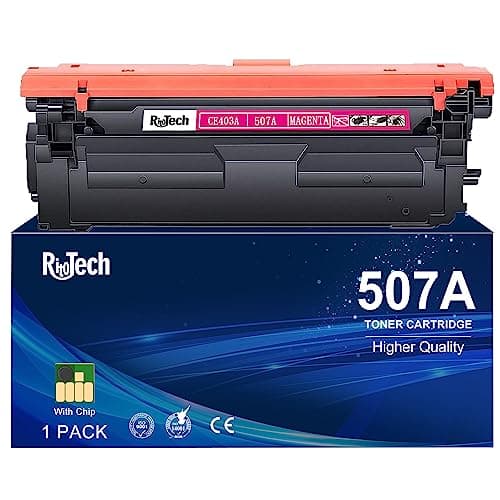 Image of 507A Magenta CE403A Toner Cartridge,Replacement for HP 507 507X 507 A CE403X for HP Laserjet Enterprise 500 Color M551,Laserjet Enterprise 500 Color MFP M575, Laserjet Pro 500 Color MFP M570 Printer