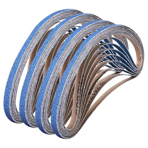 Image of Shineboc Sanding Belt 9 x 533 mm, 30PCS Sander Belts 40 Grit for Polishing Metal, Wood