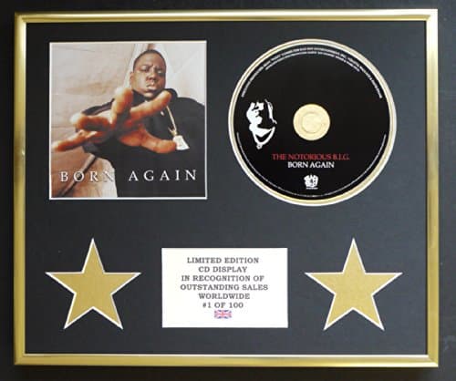 Image of THE NOTORIOUS B.I.G/CD DISPLAY/LIMITED EDITION/COA/BORN AGAIN