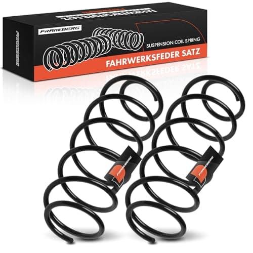 Image of Frankberg 2x Coil Spring Front Axle Compatible with Cabrio 450 Cabriolet City-Coupe 450 Coupe 2003-2004 Fortwo Cabrio 450 Cabriolet Replace# 0011569V001000000