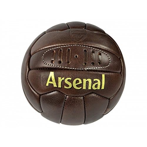 Image of Arsenal FC Arsenal Retro Heritage Leather Ball Size 5 Ball, Adult Unisex, Multicolor (Multicolor)