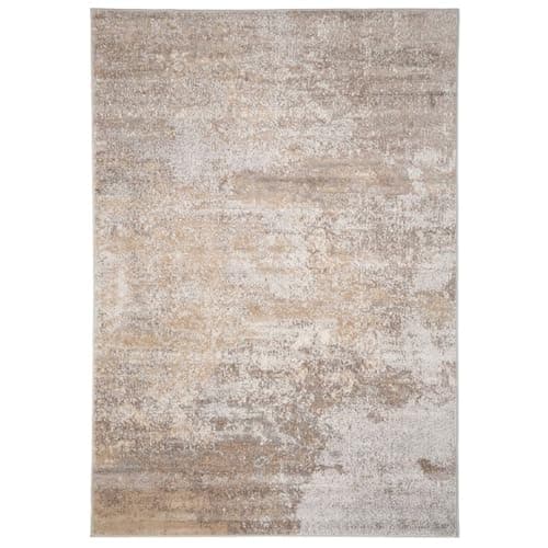 Image of Warm Neutral Greige Abstract Living Room Area Rug Contemporary Grey Beige Elegant Stain Resistant Carpet Versatile Kitchen Island Hallway Rugs 120cm x 170cm