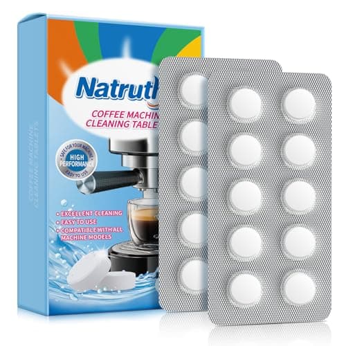 Image of NATRUTH 20 Counts x 2g Coffee Machine Cleaning Tablets for Espresso & Sage Machine Compatible with all Coffee Machines
