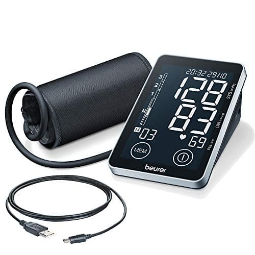 Image of Beurer BM58 Upper Arm Blood Pressure Monitor | Certified medical device | Software compatible for on-going health monitoring | Arrhythmia detection | Colour-coded WHO risk indicator