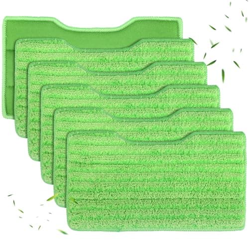 Image of sitarcmin 6 Pads Refill for Shark VacMop 2-in-1 Cordless Hard Floor Vacuum Spray Mop, Reusable Replacement Vacmop Pads for Shark VM200UK, VM200UKPL, VM200UKGN