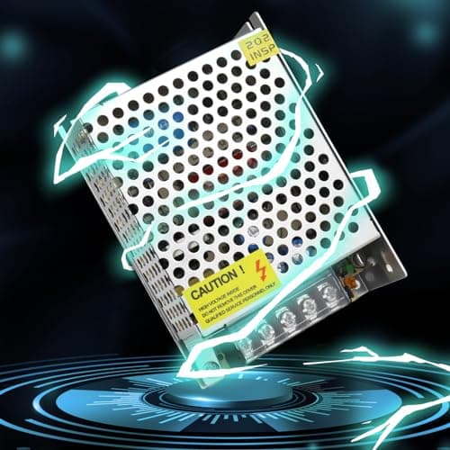 Image of LightingWill 24V Power Supply 2.5A 60W Universal Regulated Switching, Converter AC 110/220V to DC 24 Volt LED Power Adapter, Transformer, Driver for CCTV, LED Strip light, Radio, Computer Project