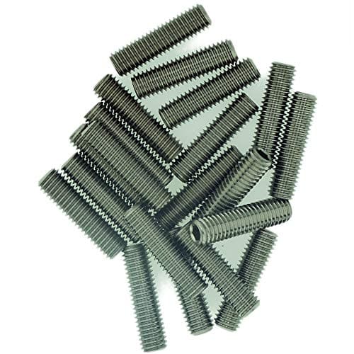 Image of M2.5 (2.5mm x 8mm) Hex Socket Grub Screw (Flat Point) - Stainless Steel (A2) (Pack of 20)
