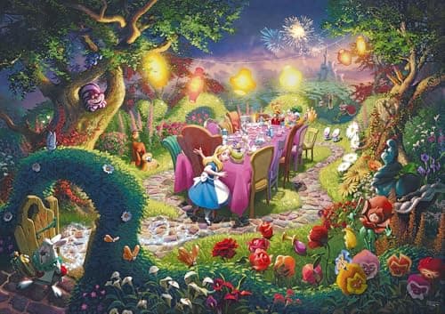 Image of Schmidt | Thomas Kinade: Disney Mad Hatter’s Tea Party (6,000 Pieces) | Jigsaw Puzzle | Ages 14+ | 1+ Players