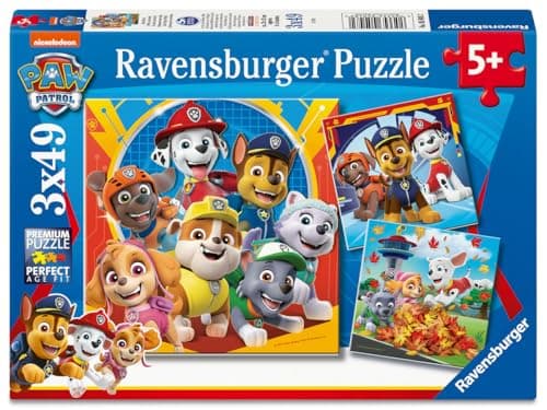 Image of Ravensburger Paw Patrol 3 x 49 piece Jigsaw Puzzles for Kids age 5 years and up