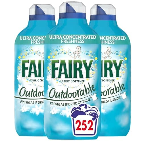 Image of Fairy Outdoorable Fabric Conditioner, 84 Washes, Ultra Concentrated Formula For Sensitive Skin, Dermatologically Tested (Pack of 3)