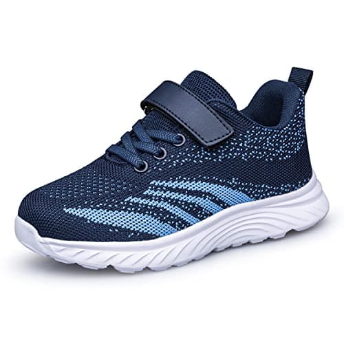 Image of Boys Trainers Girls Shoes Breathable Sport Shoes Running Shoes Navy Blue Little Kid Size 12