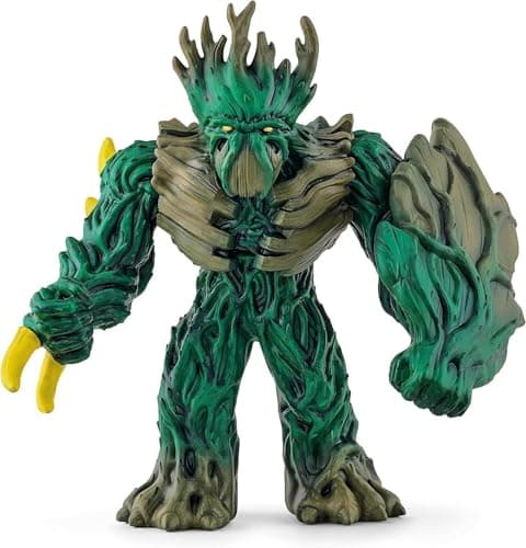 Image of schleich Eldrador Creatures - 6” Jungle Emperor Action Figure with Movable Arms and Shield - Tree Beast Toy with Rotating Head - Large Fantasy Monster Figurine for Battle Play - Kids 7+ | 70151