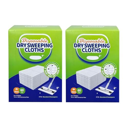 Image of JEBBLAS Disposable Mop Cloth Dry Sweeping Pad for Floor Mop Sweeping Cloths Multi Surface Refills, 120 Pcs/Pack