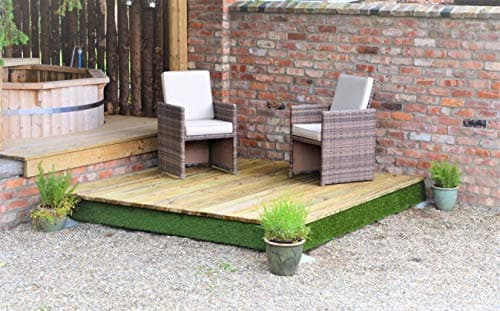 Image of Swift Deck Garden Decking Kit 2.4 x 2.4m, Timber