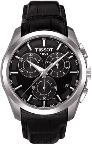 Image of TISSOT Men Analog Quartz Watch with Leather Strap T0356171605100