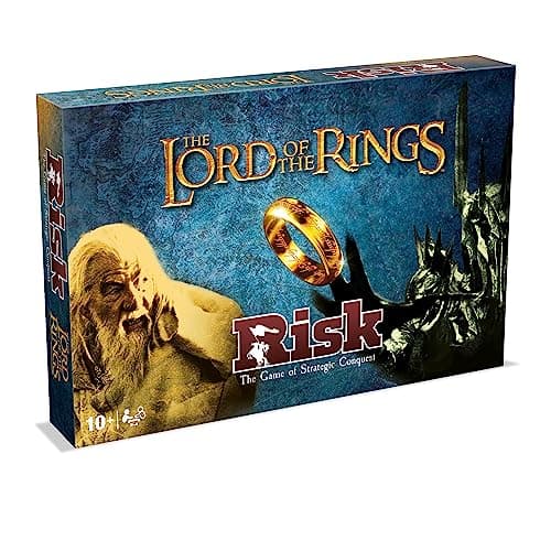 Image of Winning Moves Lord of The Rings Risk Strategy Board Game, Join the Battle of Middle-Earth Covering Community Events of the Ring, The Two Towers and Return of the King, Gift