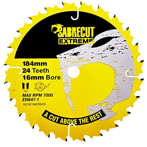 Image of 1 x SCCSF184CR2416 SabreCut 184mm 24T x 16mm Bore Circular Saw Blade