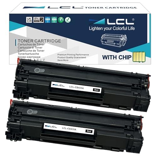 Image of LCL Compatible Toner 35A CB435A 2000Pages High-Yield (2 Black) Replacement for HP LaserJet P1005 P1006 P1007 P1008 P1009