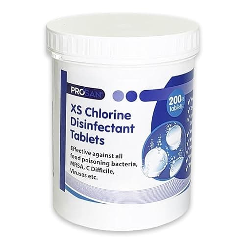 Image of Chlorine Tablets Extra Strength 200 Per Tub Creates A Disinfectant Solution (x 6)
