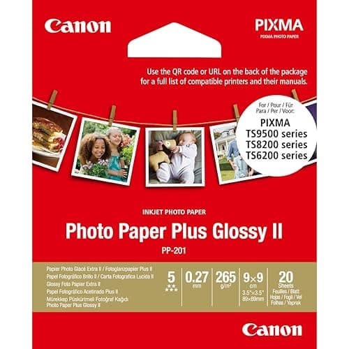 Image of Canon PP201 Plus 2311B070 Photo Paper 9 x 9 cm 20 Sheets 265Gr Glossy