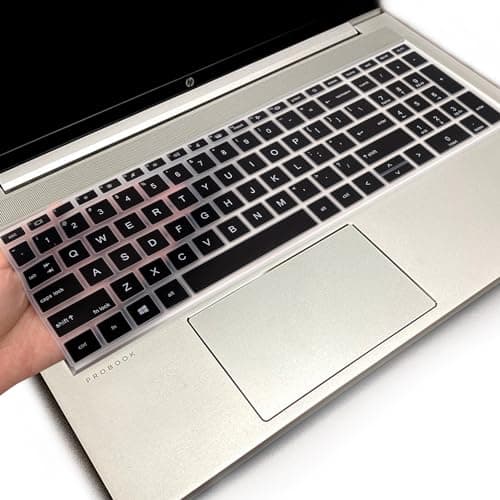 Image of Keyboard Cover for 15.6" HP ProBook 450 G8 G9 G10/HP ProBook 455 G8 G9 G10/HP ProBook 650 G8/HP Zbook Power G8 G9, New HP ProBook 15.6'' Keyboard Skin(NOT fit HP ProBook 450/455/650 G6 G7) Black