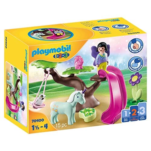 Image of PLAYMOBIL 1.2.3 70400 Fairy Playground, for Children Ages 1.5 - 4