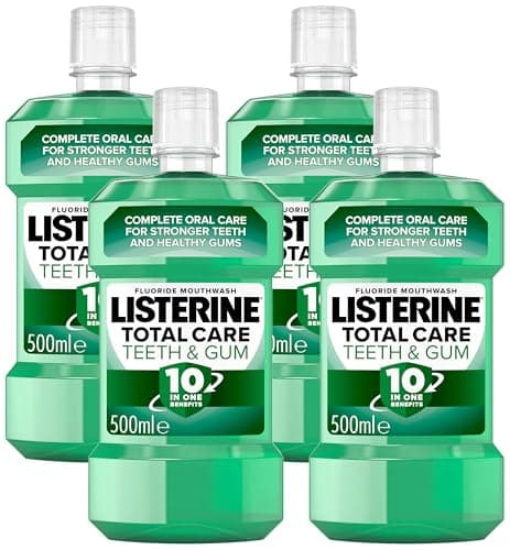 Image of Listerine Total Care Teeth and Gum Mouthwash 500ml (Pack of 4)