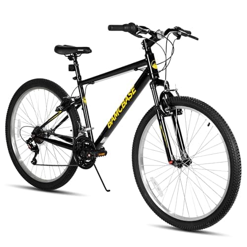 Image of Hiland 27.5 Inch Mountain Bike, 18 Speed MTB for Men Women, Adult Mountain Bike with V-brakes, Black