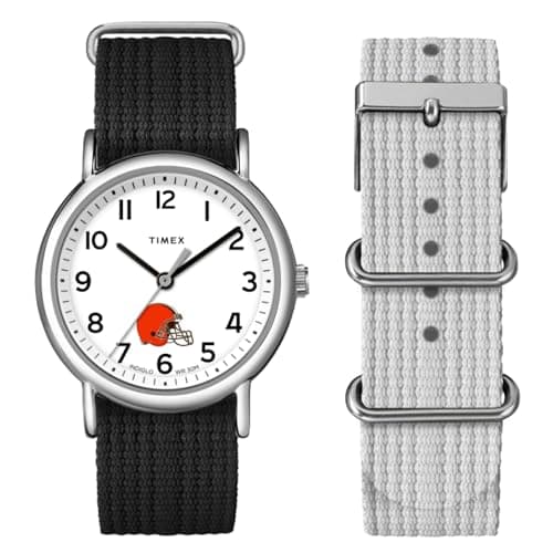 Image of Timex Unisex Weekender Box Set 38mm Watch - Cleveland Browns, Black
