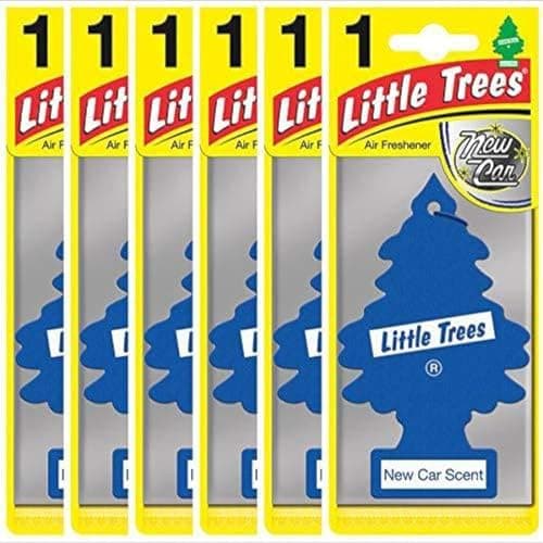 Image of Little Trees Air Freshener Tree MTZ02 New Car Fragrance For Car Home Boat Caravan - Six Pack, Blue