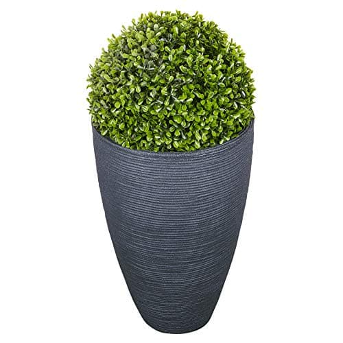 Image of URBNLIVING Plastic Plant Pots with Boxwood Buxus Balls for Home & Office Decor - No Maintenance