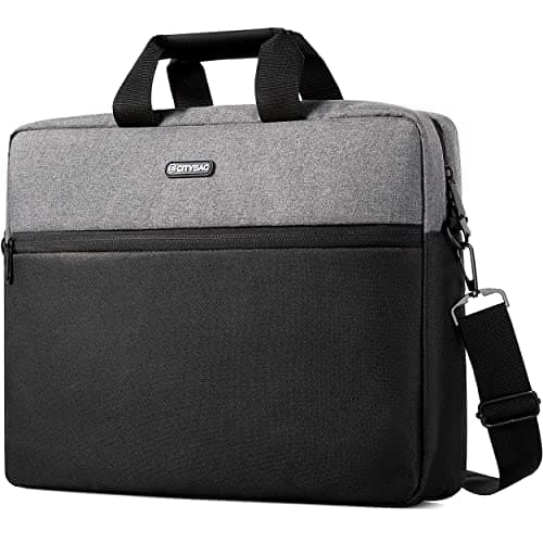 Image of CB CITY BAG Laptop Bag Computer Bag Handbag for Documents - 15.6 Inch Laptop Case with Shoulder Strap - Work Bag for Men & Women - Carrying Sleeve for Tablets & Laptops (Grey)