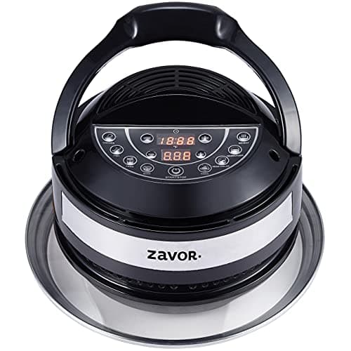 Image of Zavor 8 in 1 Air Fryer Lid for 6Qt & 8Qt Stovetop Pressure Cookers, Multicookers, Instant & Stock Pots | with Accessories: Stainless Steel Frying Basket, Silicone Mat, Cooking Tongs & Recipe eBook
