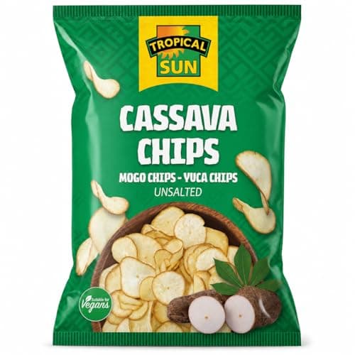 Image of Tropical Sun Cassava Chips, 80g (Pack of 6) (Unsalted)