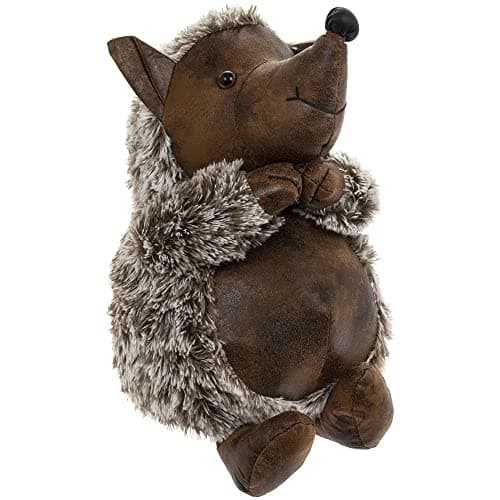 Image of Lesser & Pavey Door Stops Faux Leather Hedgehog Doorstop for Home & Office | Stylish Wedges & Stoppers for Bedroom & Living Room | Reliable and Decorative Door Stops for Indoors & Outdoors Floors
