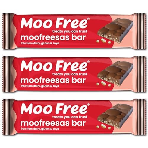 Image of 20 x Moo Free Moofreesas Crispy Rice Chocolate Bars - Dairy Free & Vegan (35g)