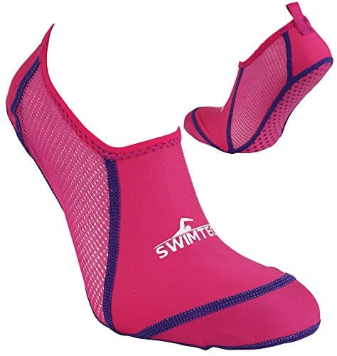 Image of Swimtech Unisex Kids K-rey-sta31010i Unisex-Youth Pool Socks Junior, Pink, 10K-13K, Pink, 10-13 EU