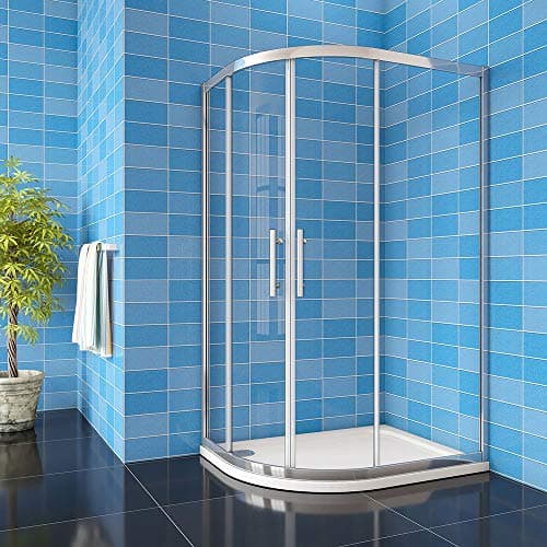 Image of 1000x800x1900mm Xinyang Quadrant Shower Enclosure 8mm Easy Clean Glass Sliding Shower Cubicle Door